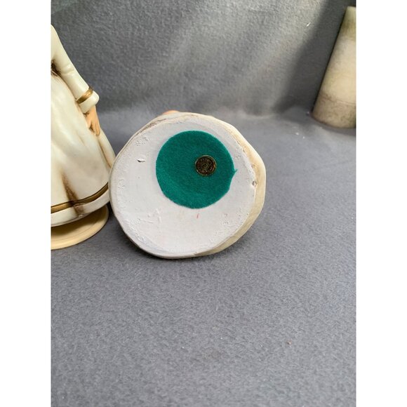 Vintage 1970s Pair of Paper Mache Kissing Angel Figurines - Picture 6 of 10